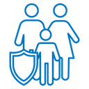 Family insurance icon