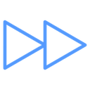 Fast Forward Spaced Arrows icon