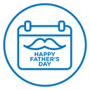 Fathers day calendar icon