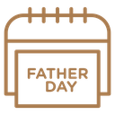 Fathers Day Calendar Page Color Outline icon