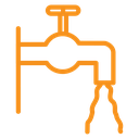 Faucet tap water icon