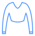 Female sweater Color Outline icon