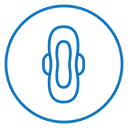 Feminine hygiene pad icon