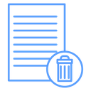 File Trash Badge Color Outline icon
