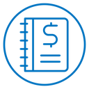 Financial log icon