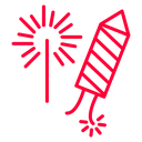 Fireworks Rocket Sparkle Burst icon