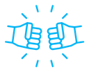 Fist bump icon