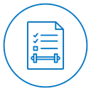 Fitness Checklist Color Outline icon