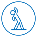 Fitness exercise icon