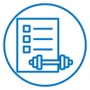 Fitness plan icon