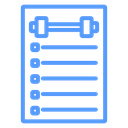 Fitness Plan Color Outline icon