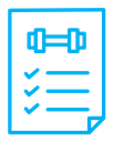 Fitness plan icon