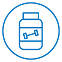 Fitness supplement icon