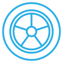 Five Spoke Car Wheel icon