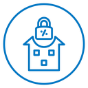 Fixed rate mortgage icon