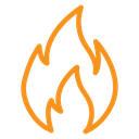 Flame fire icon
