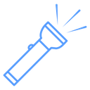 Flashlight Beam Color Outline icon