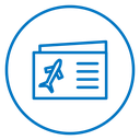 Flight Ticket Booking Color Outline icon