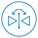 Flip horizontal 2 icon