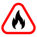 Flood disaster sign Color Outline icon