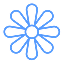 Flower Color Outline icon