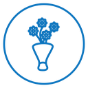 Flower bouquet icon