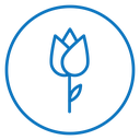 Flower tulip icon