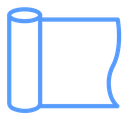 Foil roll Color Outline icon
