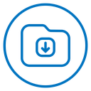 Folder download 2 icon