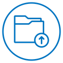 Folder upload 2 icon