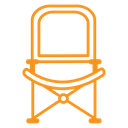 Folding chair icon