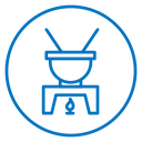 Fondue pot icon