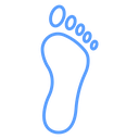 Foot Color Outline icon