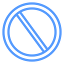 Forbidden Color Outline icon