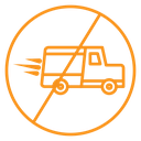 Forbidden fast truck icon