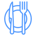 Fork Knife Plate icon