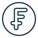 Franc sign icon