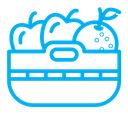 Fruit basket icon