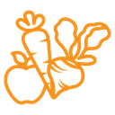 Fruits and vegetables icon