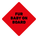 Fur baby on board sign icon