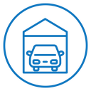 Garage car icon