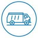 Garbage truck icon
