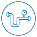 Gas pipe icon