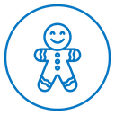 Gingerbread man 2 icon