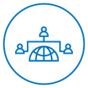 Global Conference Color Outline icon