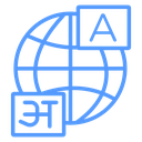 Globe Translation Cards icon