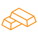 Gold bars (2) icon