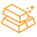 Gold bars icon