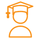 Graduated student icon