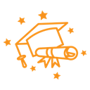 Graduation ceremony icon